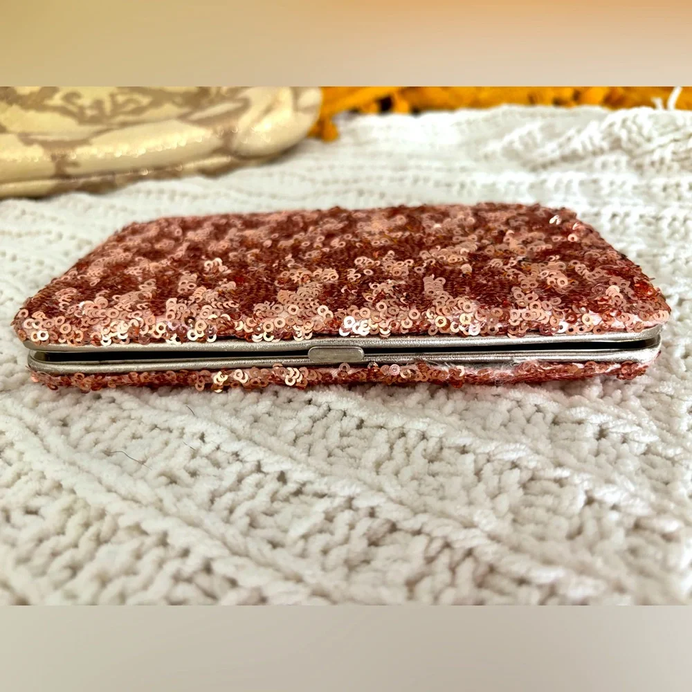 Sequined Wallet, Rose Gold!! - Picture 1 of 7